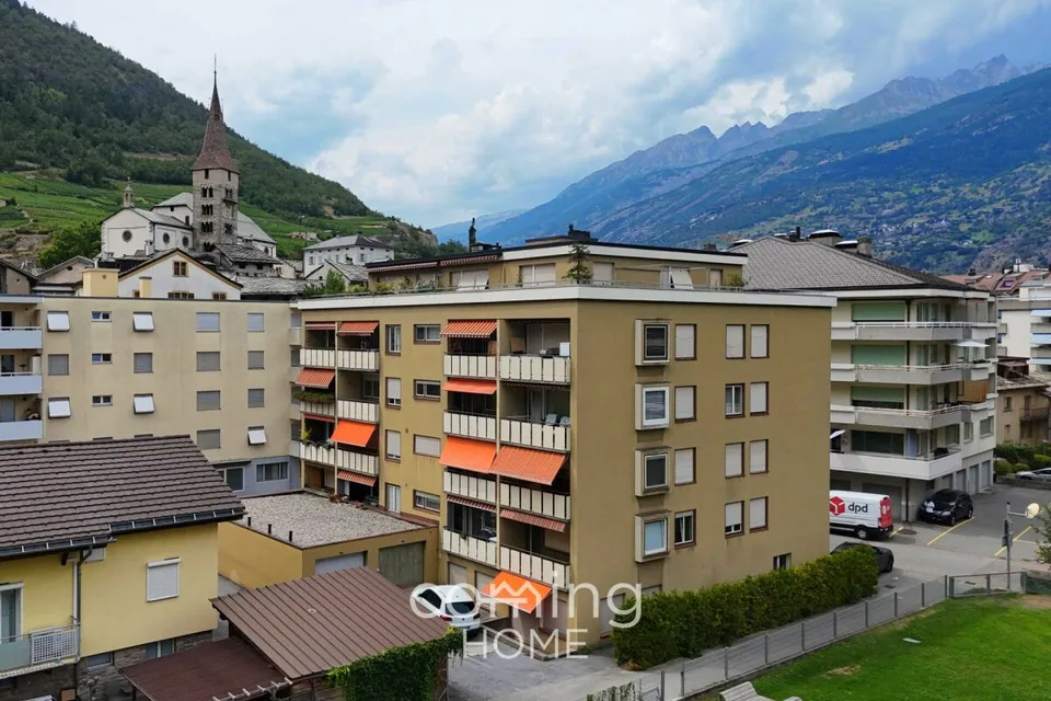 Gepflegte 3.5-Zimmer-Wohnung mit Bergsicht in Visp