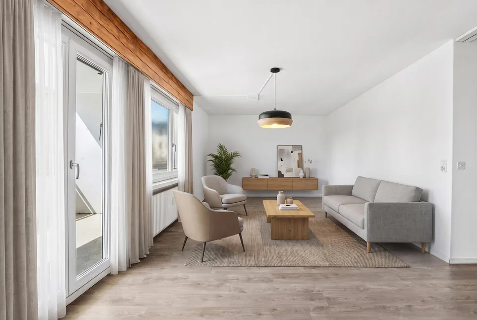 Helle 4.5-Zimmer-Wohnung mit grosszügigem Balkon und Weitsicht in familienfreundlicher Lage