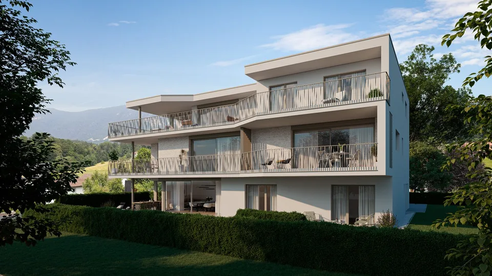 Moderne 3.5-Zimmerwohnung mit gedeckter Terrasse