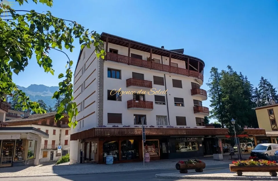 À louer à la saison : Agréable appartement 2.5 pièces en plein coeur de Crans !