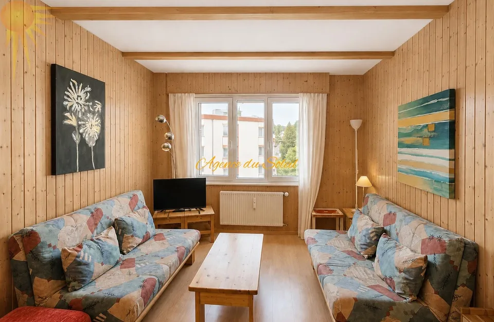 À louer à la saison : Agréable appartement 2.5 pièces en plein coeur de Crans !