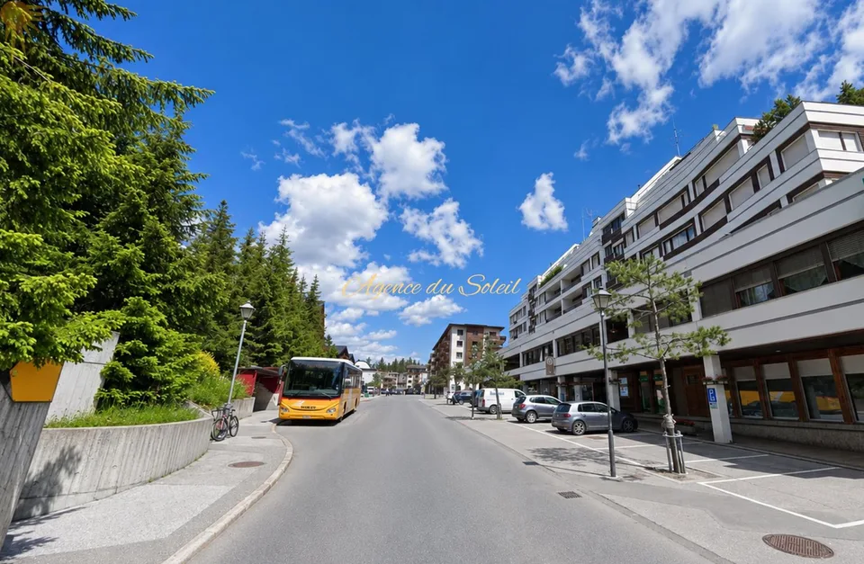 Cadre idéal pour ce lumineux 5.5 pièces d'angle avec grande terrasse plein sud !