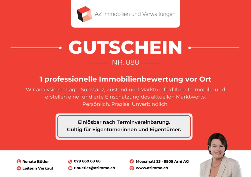 Stilvolle 4.5-Zimmer-Wohnung mit Abendsonne und attraktiver 1%-Hypothek