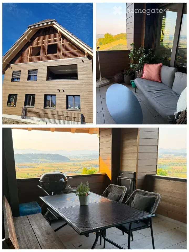 Moderne 3.5-Zimmerwohnung mit grosser Loggia in Wauwil