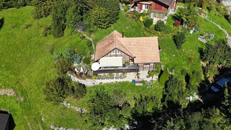 Haus & Bauland in Rieden SG | Zweitwohnsitz möglich | Unverbaubare Weitsicht