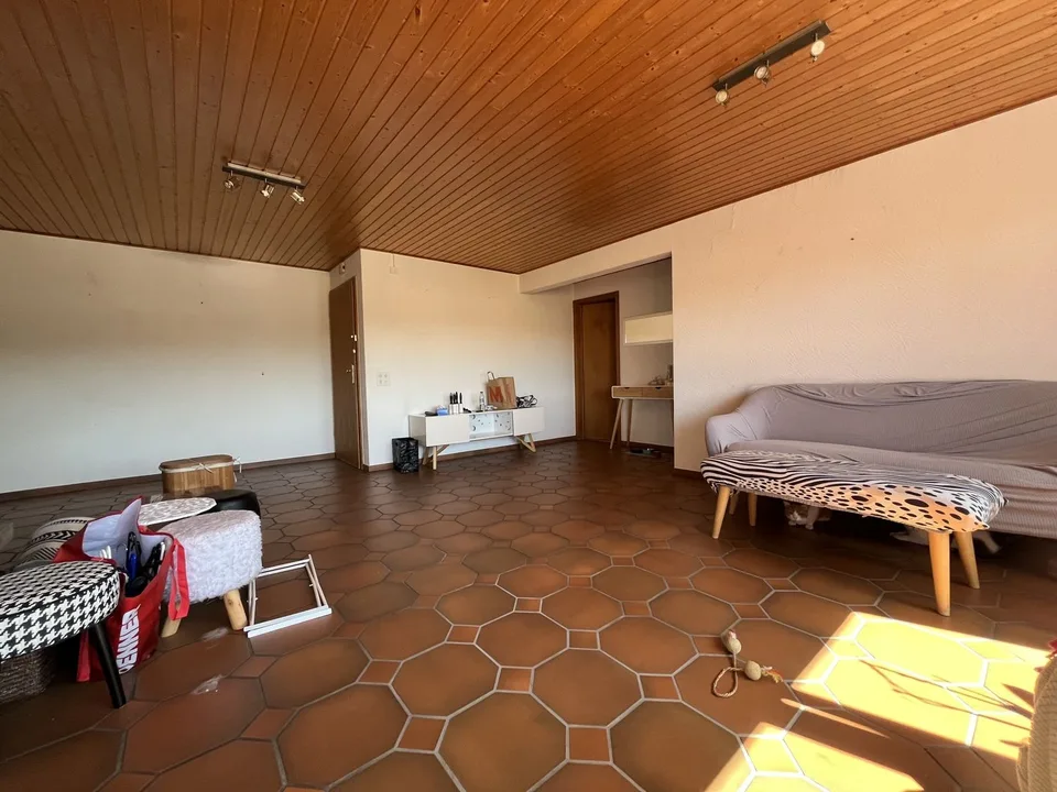 Dachgeschoss mit großer überdachter Terrasse