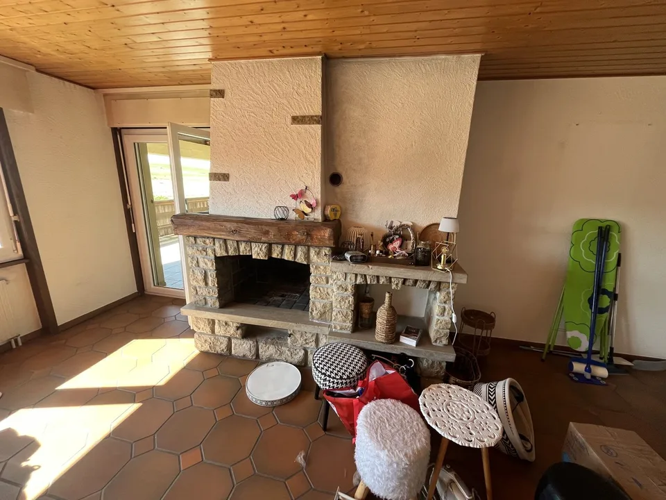 Dachgeschoss mit großer überdachter Terrasse