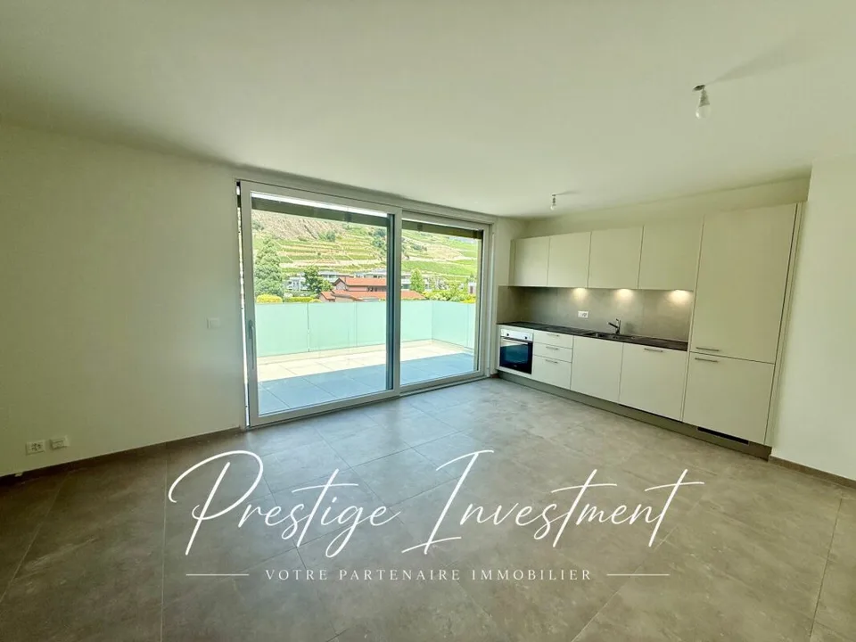 Mansarda 2.5 locali nuova con terrazza e vista montagna ? Uvrier / Sion