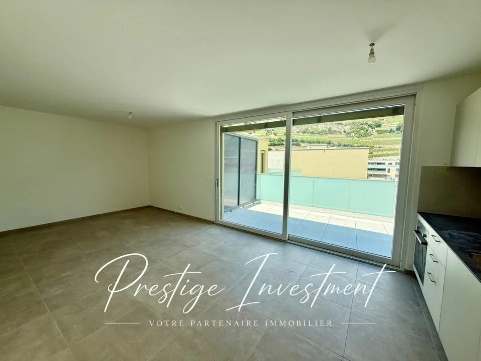 Mansarda 2.5 locali nuova con terrazza e vista montagna ? Uvrier / Sion