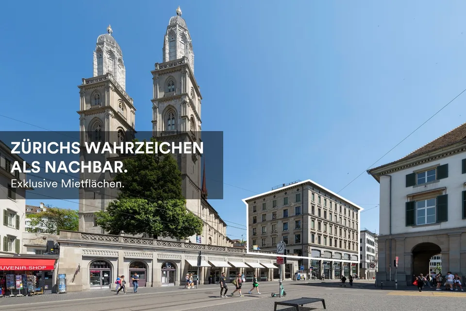 ZÜRICH, WIE ES LEIBT UND LEBT - Mietflächen über 1080 m2
