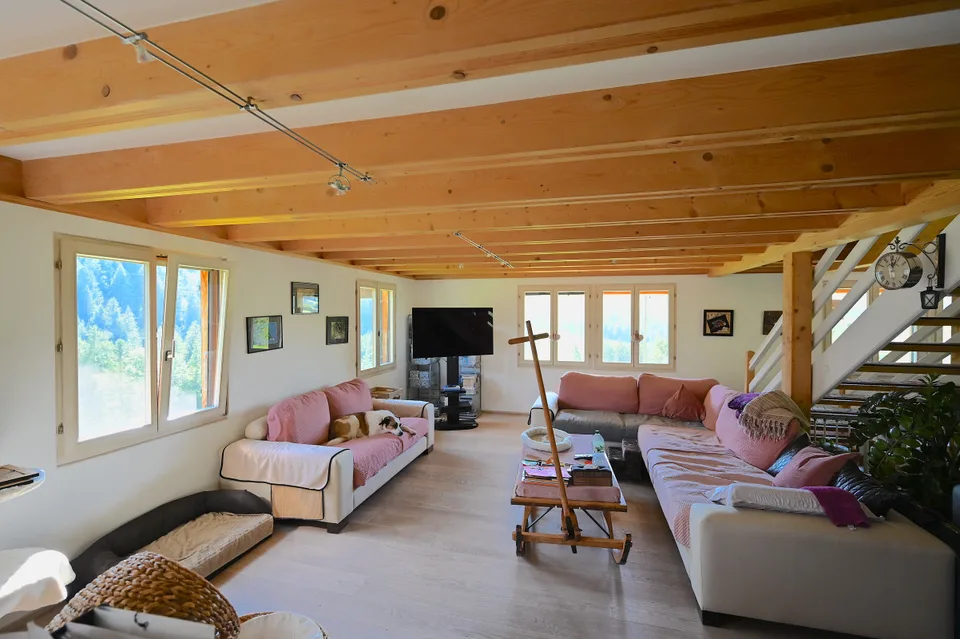 L'ETIVAZ - SUPERBE CHALET DE TROIS APPARTEMENTS