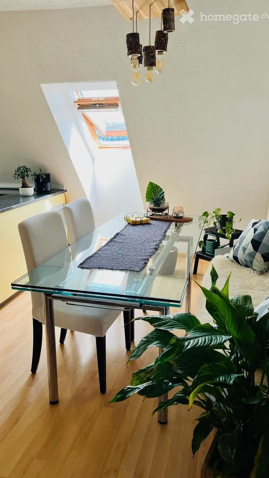 Grosszügige 2.5 Zimmer Dachwohnung auf dem Land