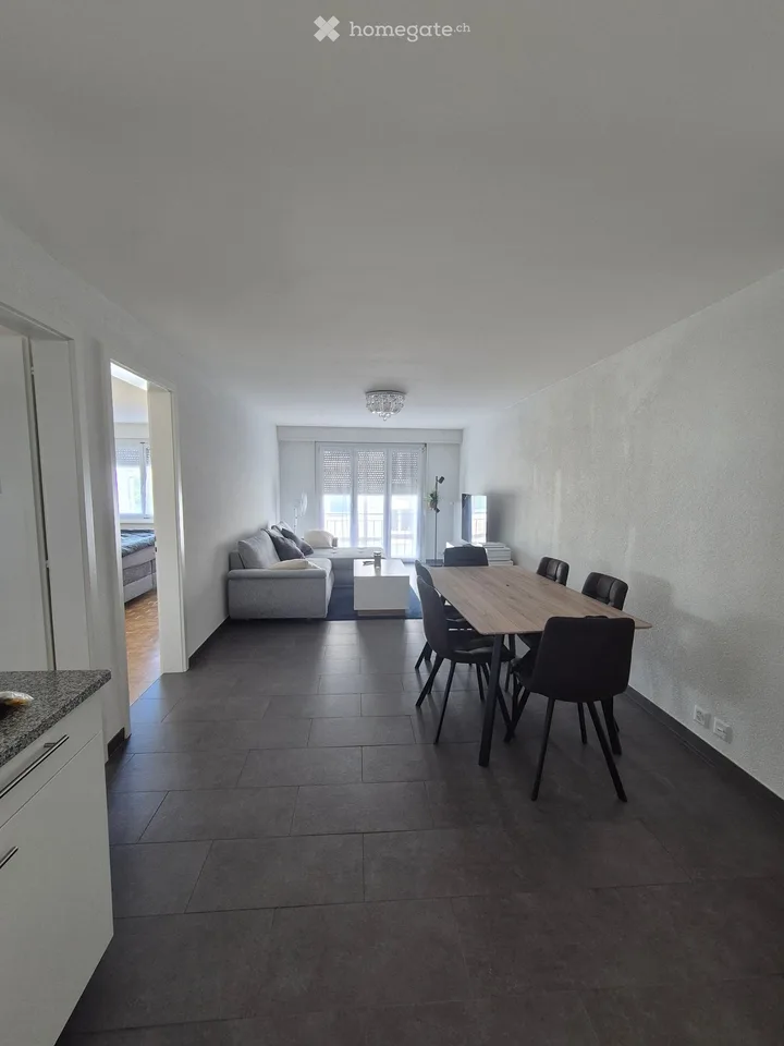 3-room apartment renovated on the 1st floor with elevator