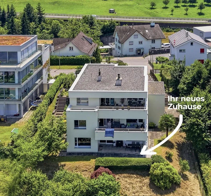 Appartement de jardin 4,5 pièces avec vue exclusive sur le lac de Constance
