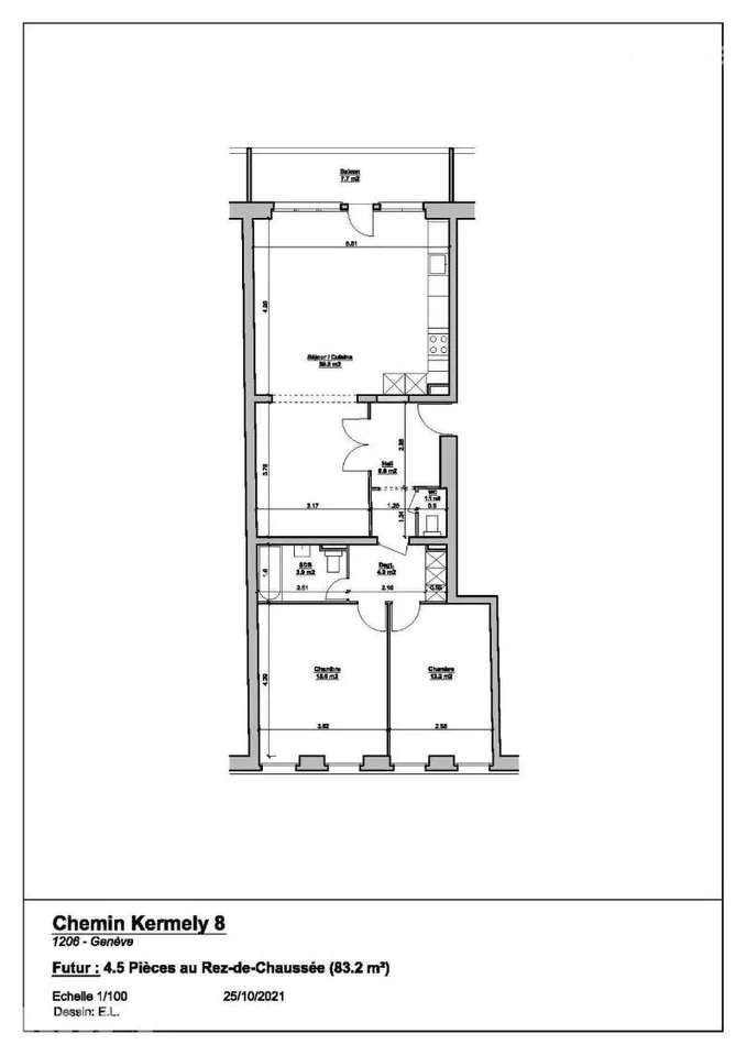 Apartment 4.5 rooms Champel