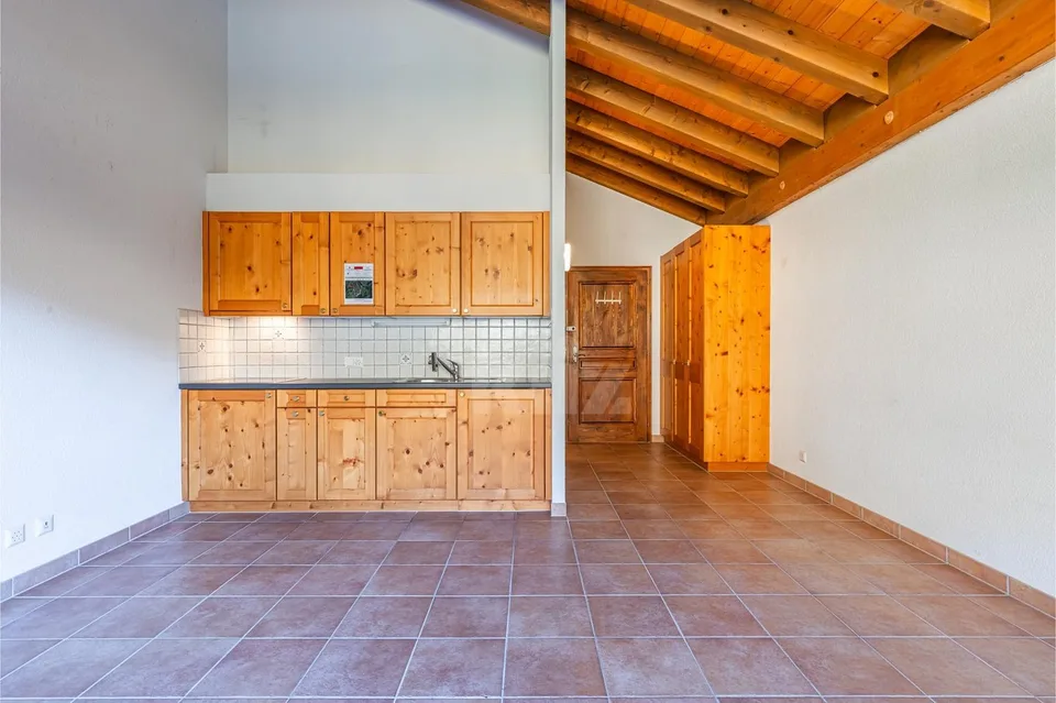 Schönes Studio mit Balkon und freier Aussicht
