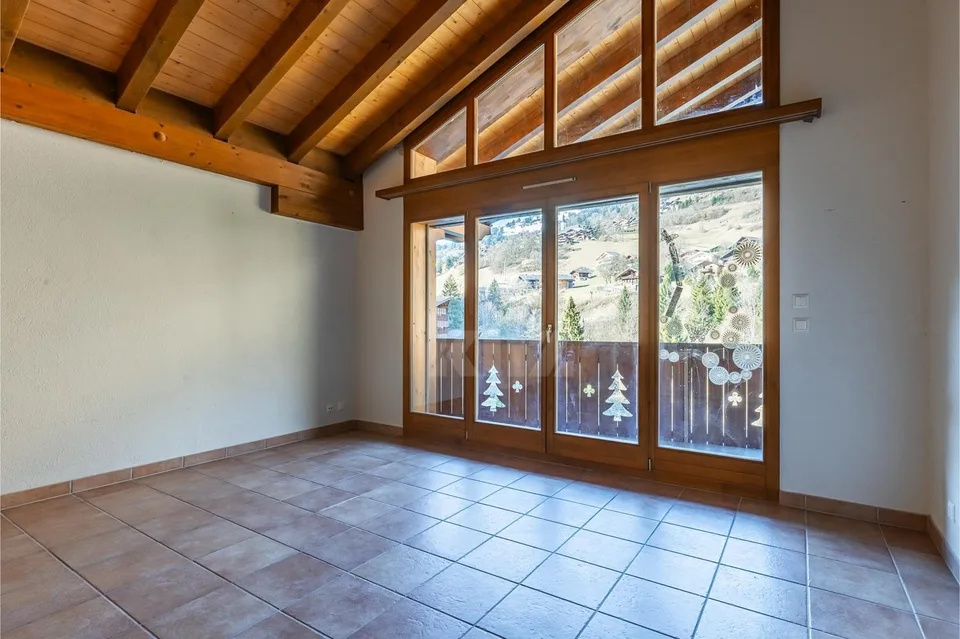 Schönes Studio mit Balkon und freier Aussicht