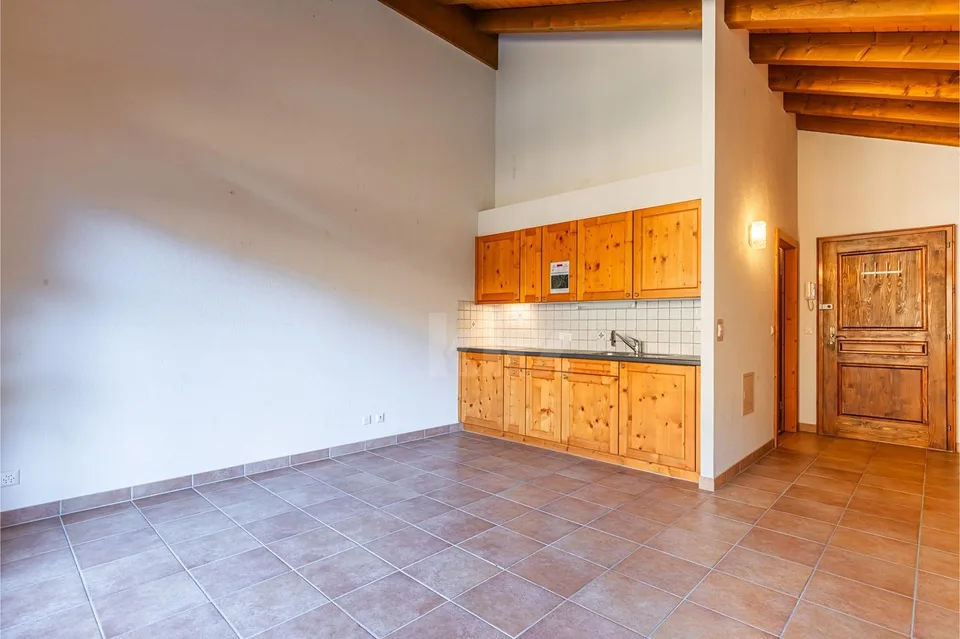 Schönes Studio mit Balkon und freier Aussicht