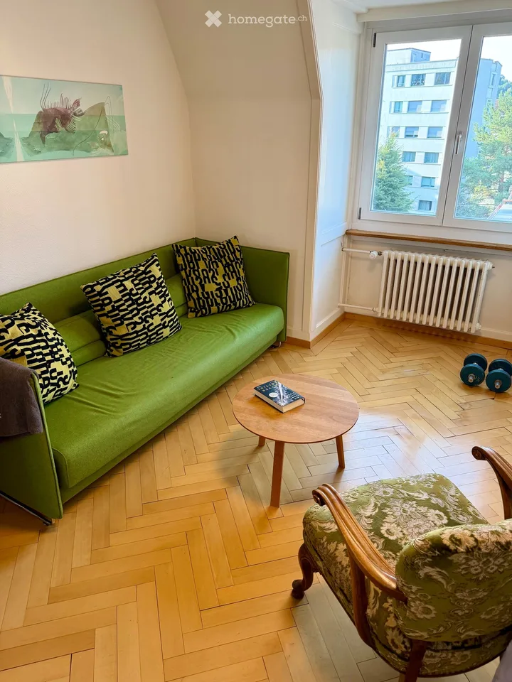 Charmante 3-Zimmer-Altbauwohnung inkl. Parkplatz an ruhiger und zentraler Lage in Zürich