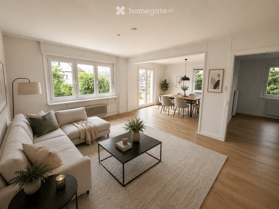 Charming semi-detached house with garden and potential in a central and quiet location in Meilen