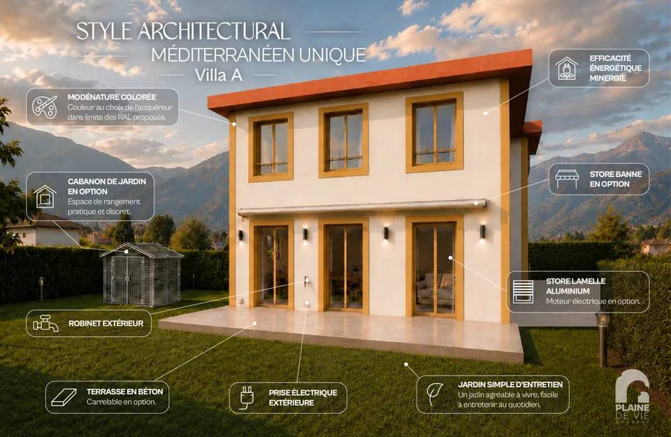 NEUVE - Jolie villa familiale de 4.5 pièces - 114 m2  - lot A