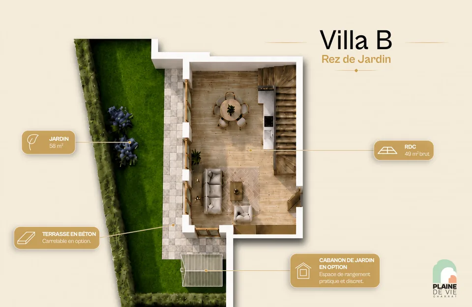 NEW - Beautiful 4.5-room family villa - 111 m2 - plot B