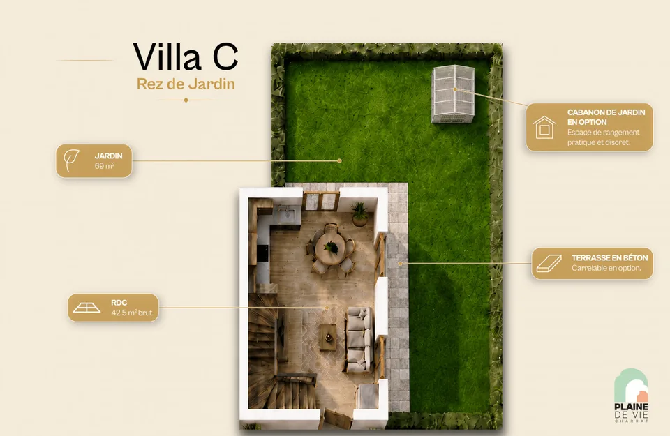 Letzte neue 3,5-Zimmer-Villa verfügbar! Grundstück C