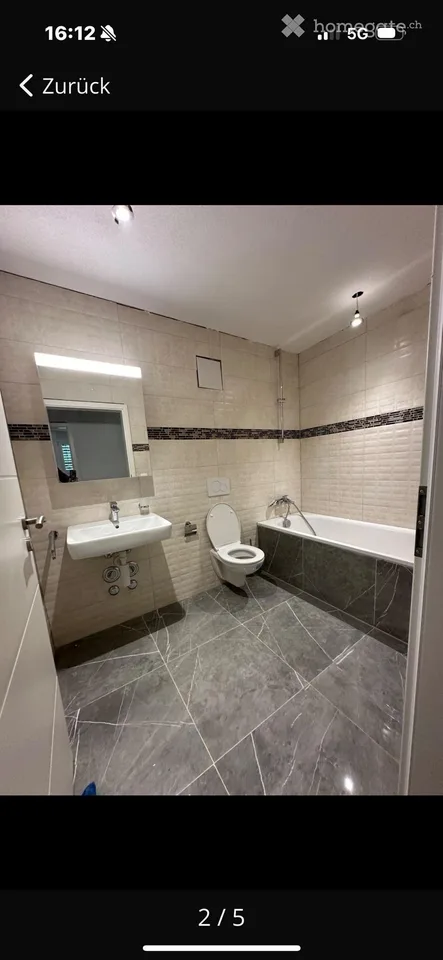 Newly built 3.5 room apartment, kindergarten and ground floor