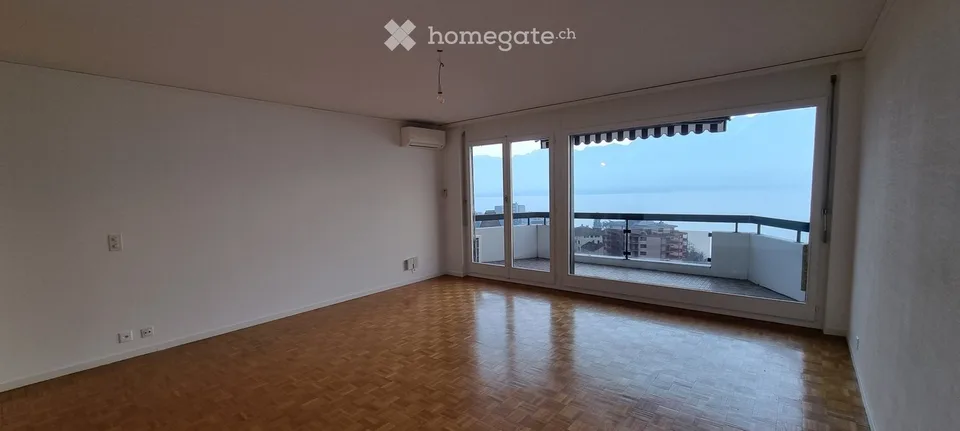 2,5 locali, Territet. Vista panoramica sul Lago di Ginevra