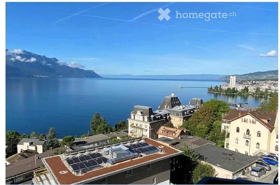 2.5 pièces, Territet. Vue panoramique sur le Léman