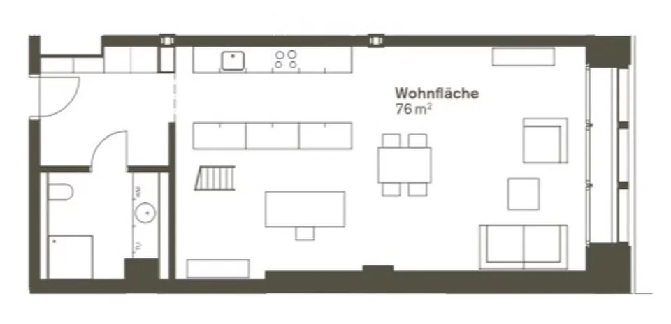 Loft-Wohnung im Industrial Stil mit vielen Extras