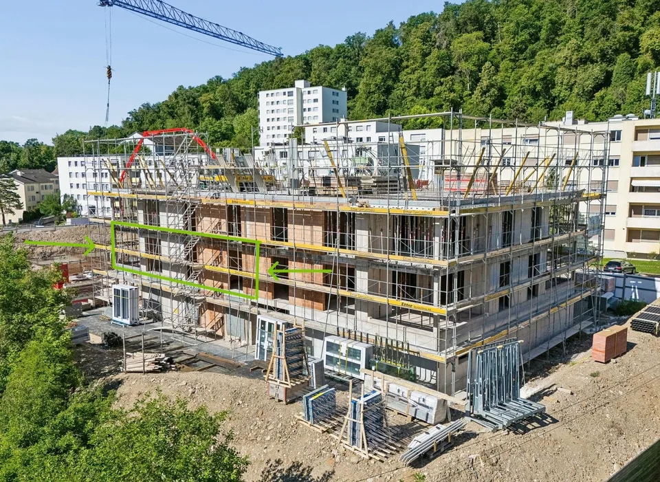 Appartamento nuovo di 4,5 locali con vista lontana nel verde a Schaffhausen in vendita