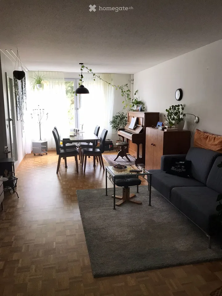 Camera di condivisione luminosa in una zona tranquilla a Volketswil