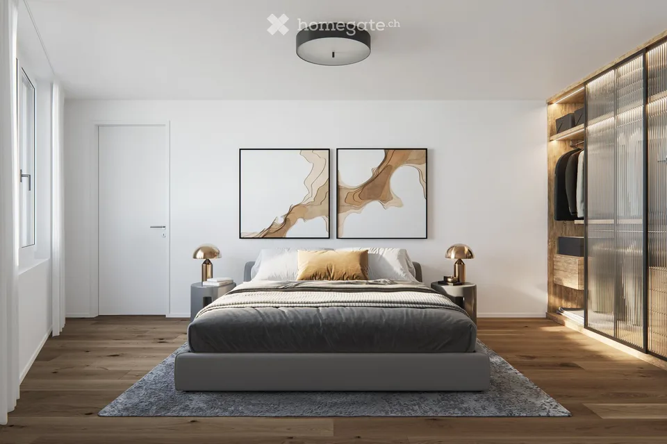 Appartement moderne 4.5 pièces avec balcon à Obernau