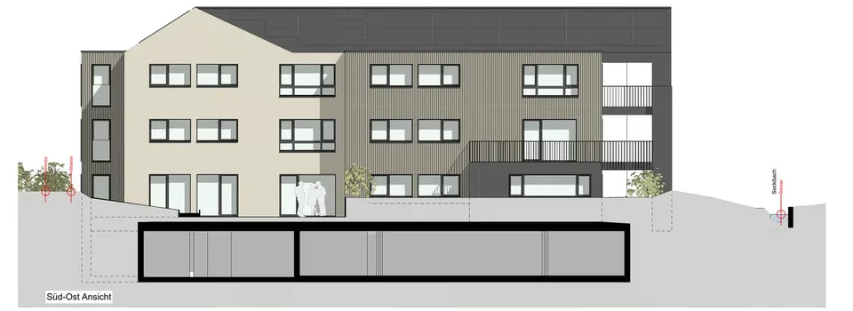Projet de construction neuve : appartement de 4,5 pièces à l'étage supérieur à Untereggen