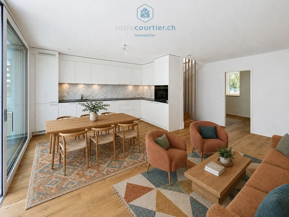 Villa contemporanea nuova con tetto a due spioventi e giardino - disponibile subito – foto 19 di 26