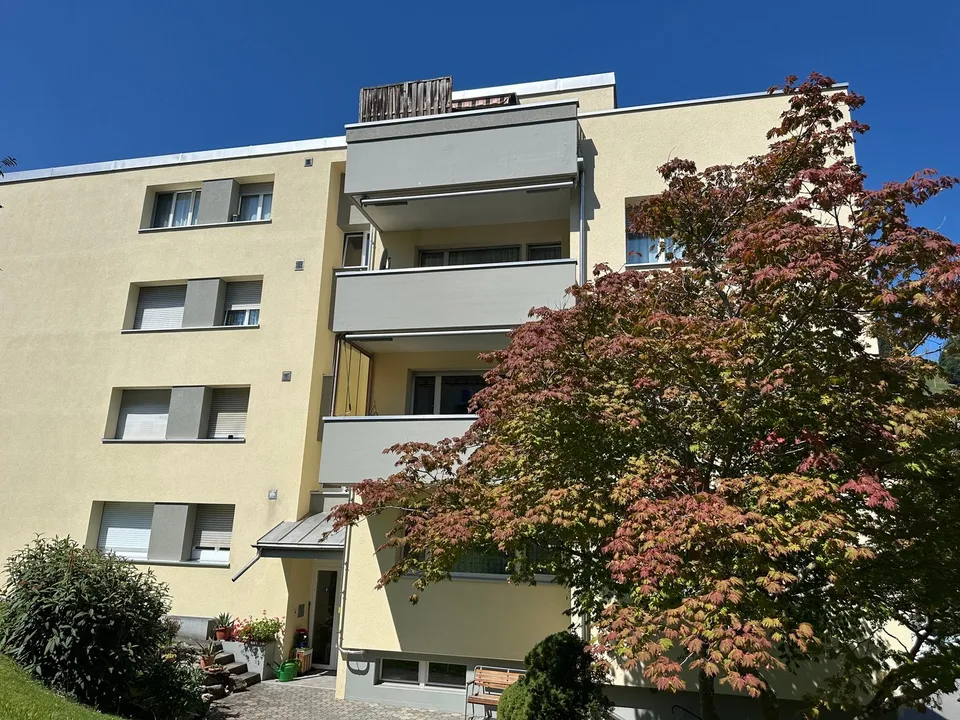 Schicke 2½-Zi.-Attika mit grosser Terrasse & Weitsicht in Grub AR