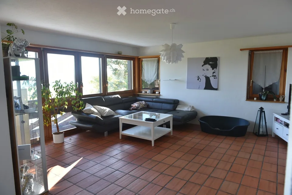 Calme, lumineux, vue grandiose, grand jardin, disponible à partir du 01.10.26 ou sur arrangement