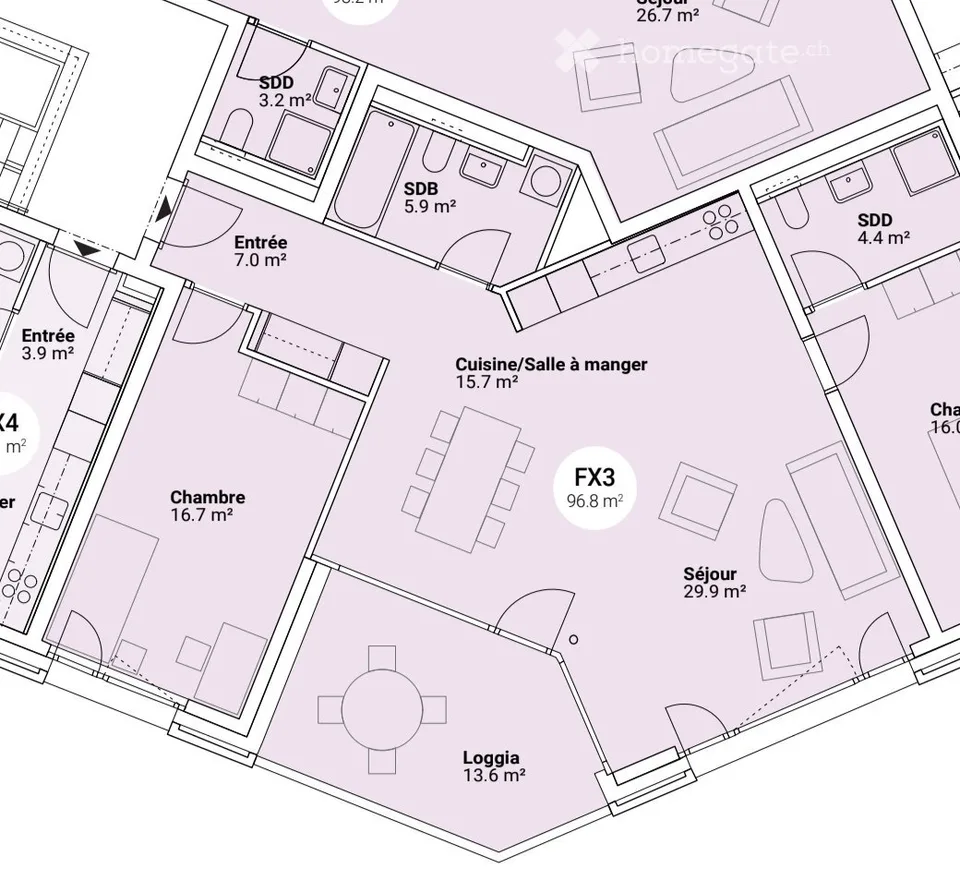 Appartement neuf (Projet Prisma): Nr. F53, regardez le vidéo, visitez maintenant