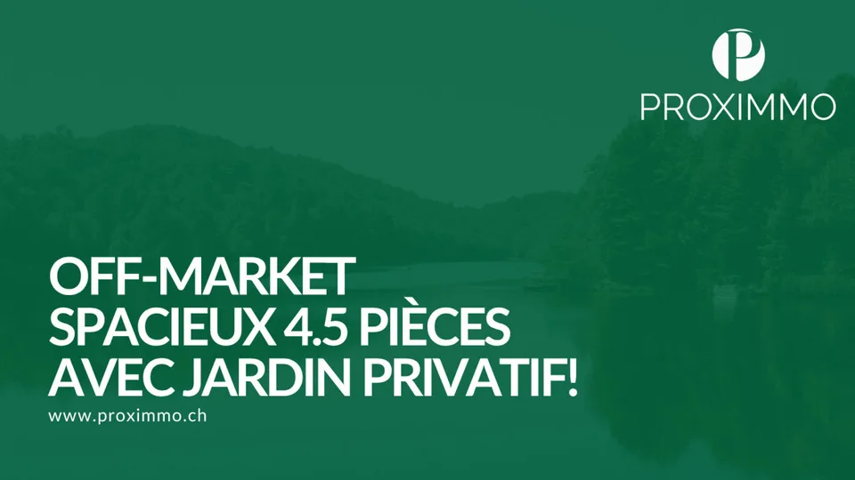MAGNIFIQUE APPARTEMENT CONTEMPORAIN AVEC GRAND JARDIN !