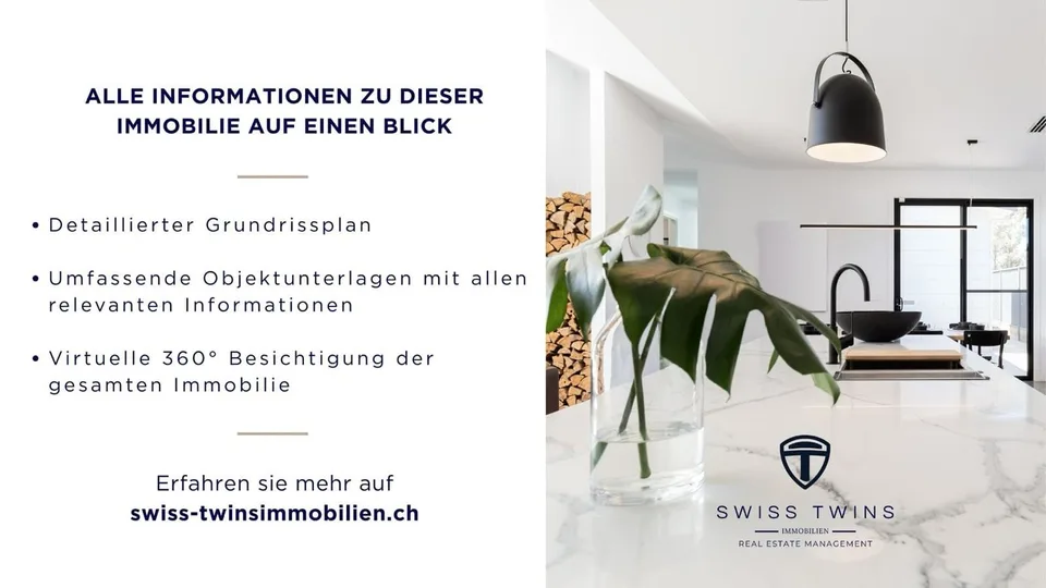 La tua nuova casa ad Adliswil - appartamento con giardino con molto spazio di progettazione