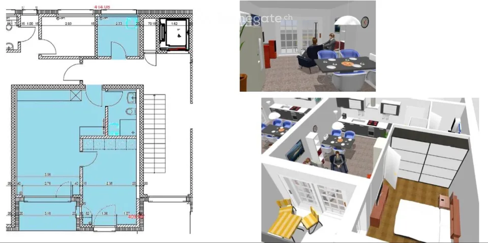moderne 2.5 Zimmer Wohnung