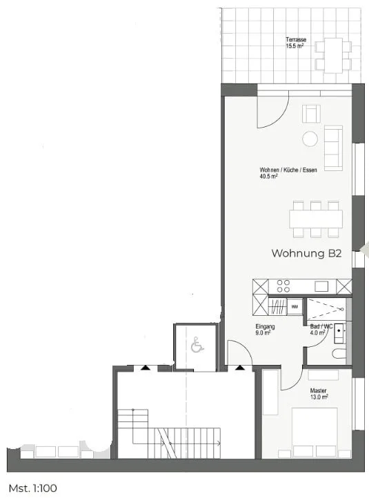 Moderne 2.5-Zimmer-Neubauwohnung mit Seeblick in Leissigen