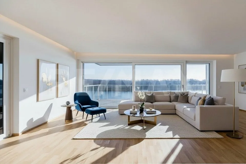 Edle 4-Zimmer-Wohnung in Wien mit traumhaftem Donau-Blick in direkter Waterfront-Lage zu kaufen!