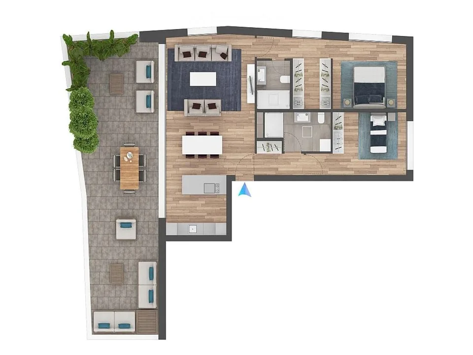 Prächtiges 3.5-Zimmer-Dachgeschoss in Sant'Antonino