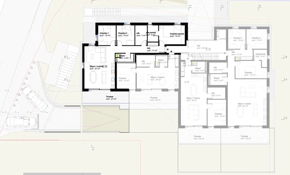 Appartamento nuovo di 4.5 locali a Remaufens – lot01