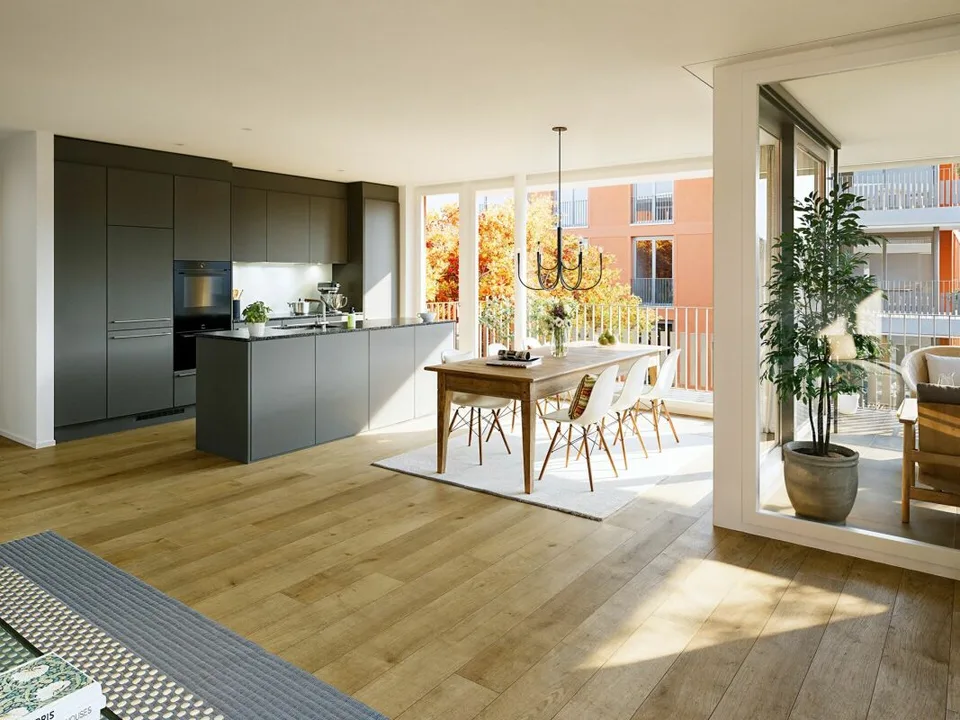 Appartamento di 2,5 locali in proprietà ad Aebiguet sul ruscello - Vivere in modo moderno a Burgdorf