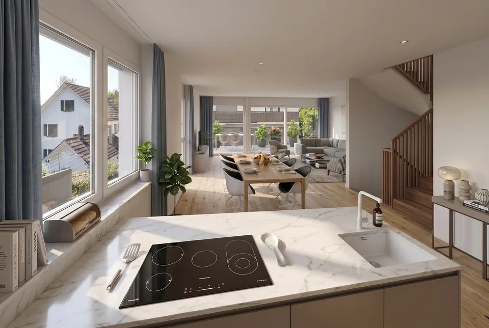 Neubau REFH WeissenStein – Familienfreundlich mit Garten und Einstellhalle