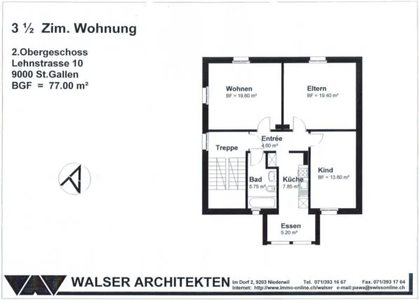 Bello appartamento mansardato a St. Gallen