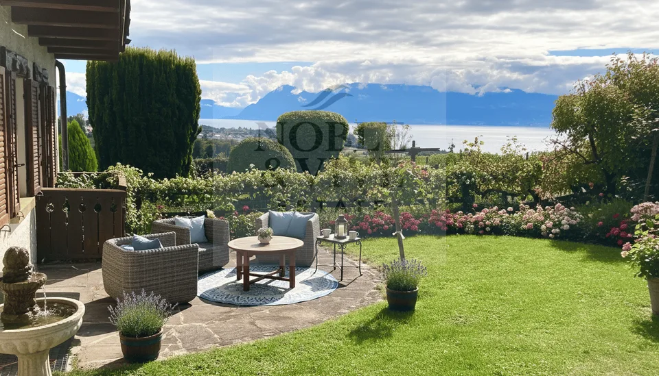 Vue exceptionnelle et dégagée sur le lac !